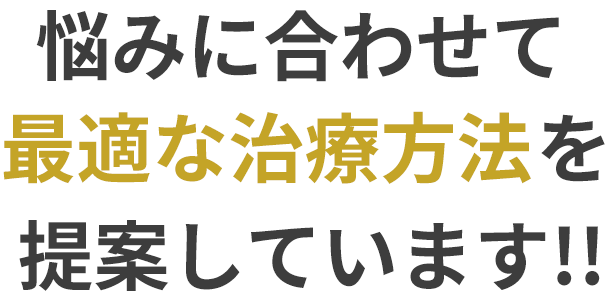 最適な治療方法を提案