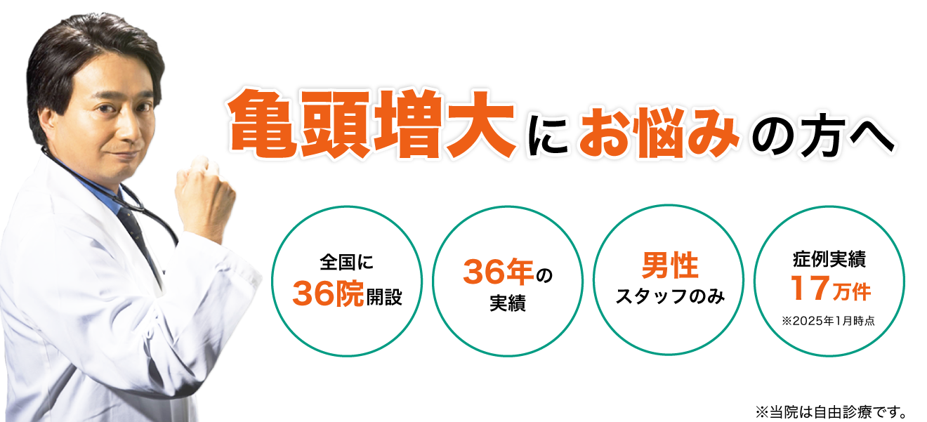 亀頭増大にお悩みの方へ｜東京ノーストクリニック