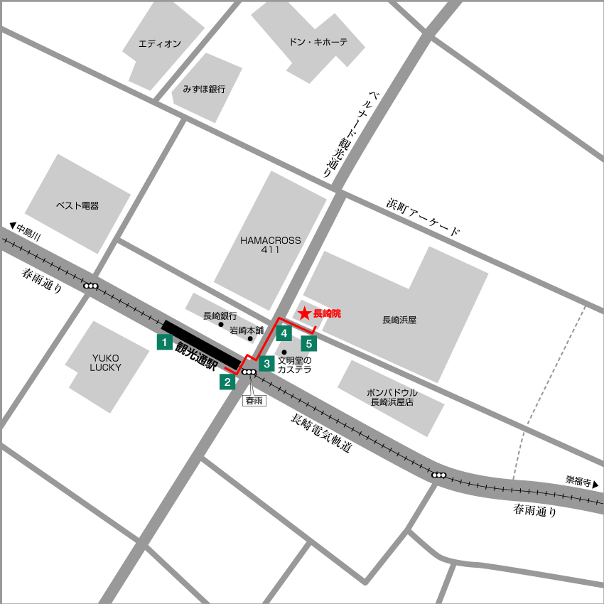 東京ノーストクリニック 札幌院の詳細地図と行き方・道順案内